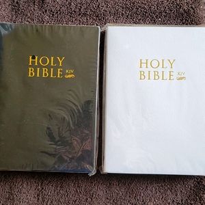 Holy Bible King James Version Black or White